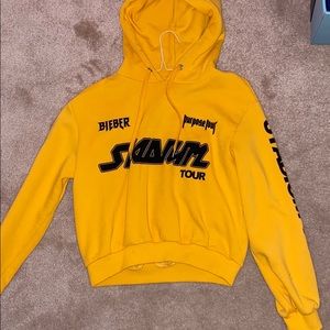 purpose tour crop hoodie